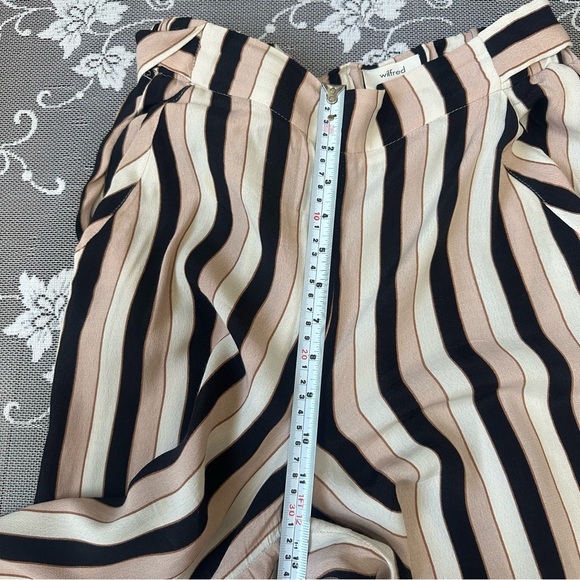 Aritzia Wilfred Faun Wide Leg Crop Pant Sz Small - Picture 7 of 9
